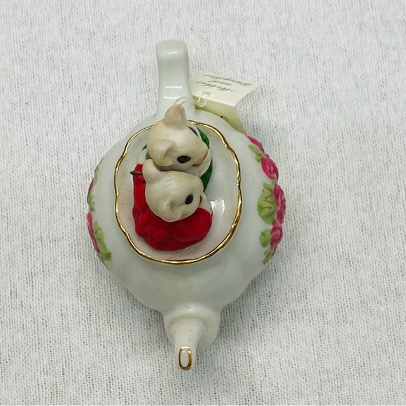 Hallmark Keepsake Mother Daughter Mice Teapot Ornament 3 inch Christmas Holiday - Picture 4 of 13